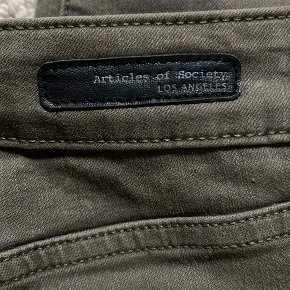 Articles of Society army green skinny jeans - Picture 5 of 8